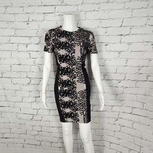 Yigal Azrouel Coral Reef Burnout Sheath Dress